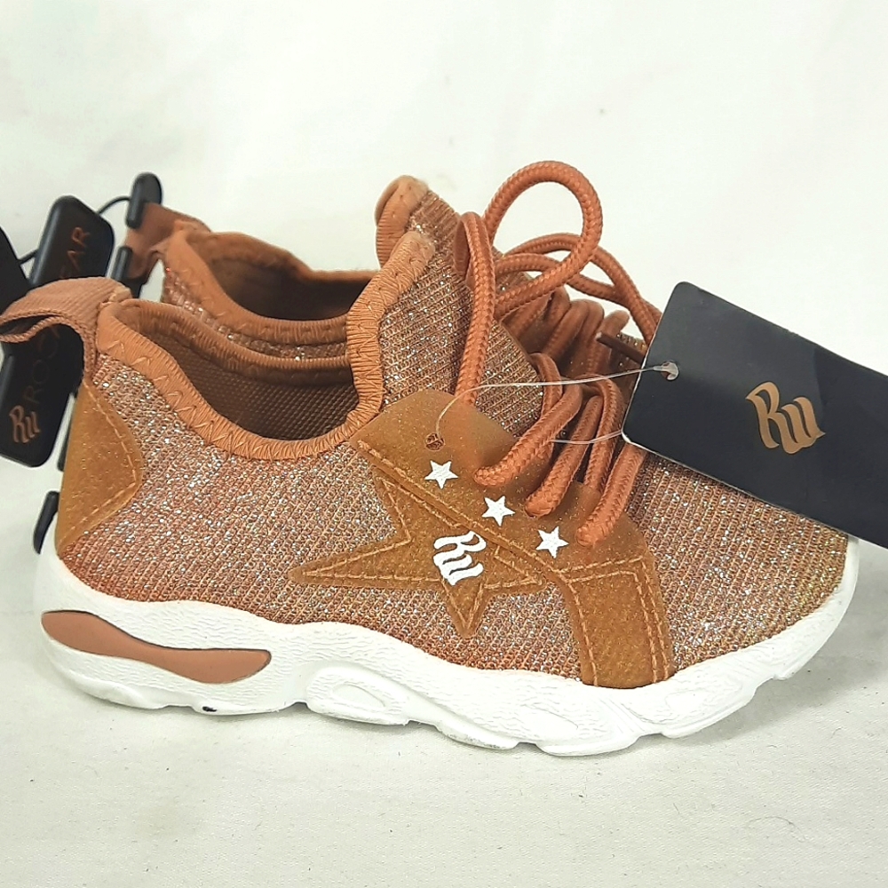 Rocawear Toddler Shoes Size 5 Rose Gold  Sparkle Glitter New with tags